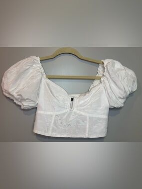 Abercrombie & Finch Corset-style Puff Sleeve Princess Top